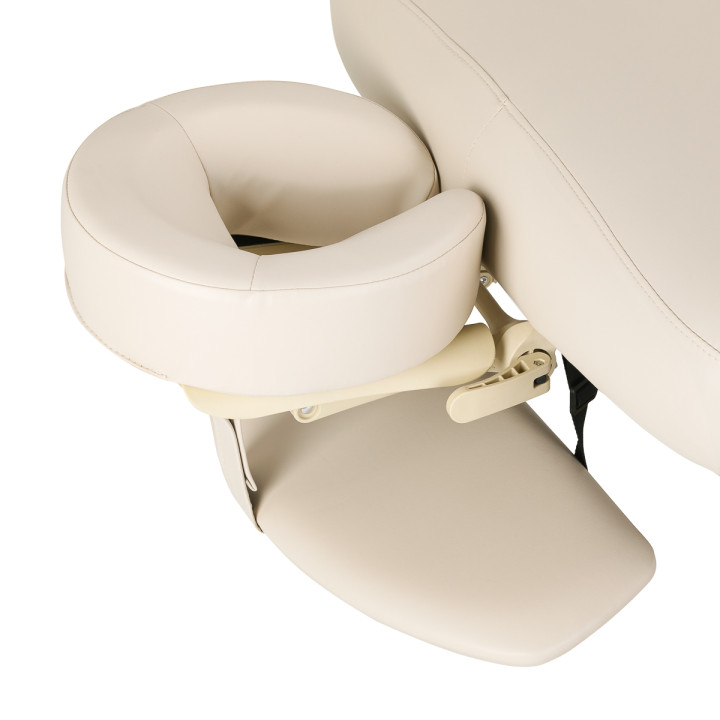 Leżanka SPA Sillon Comfort kremowa z czarną podstawą