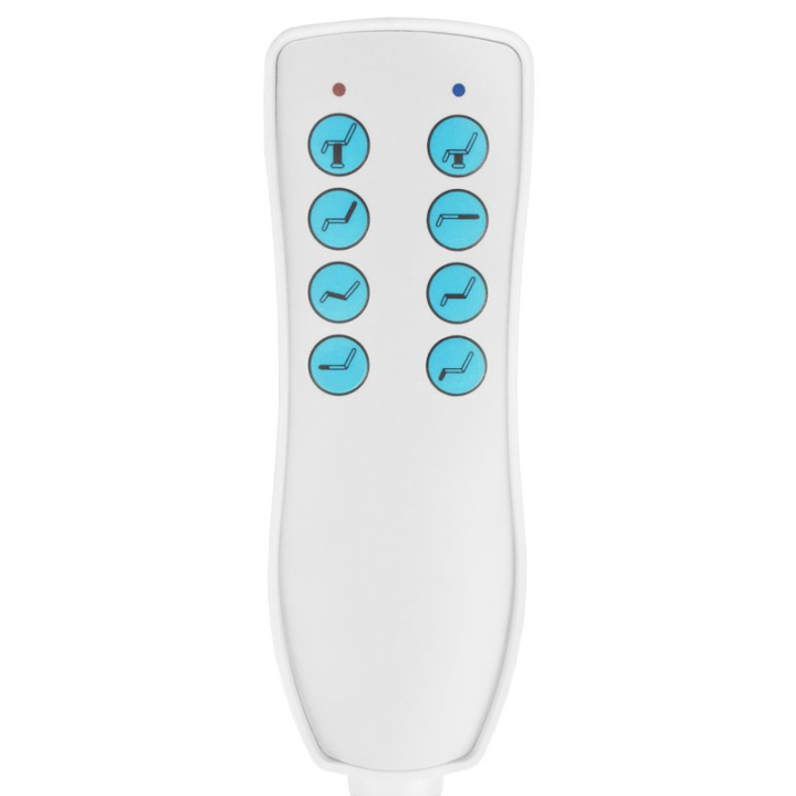 Fotel kosmetyczny elektryczny obrotowy Azzurro 869A 4 silniki biały