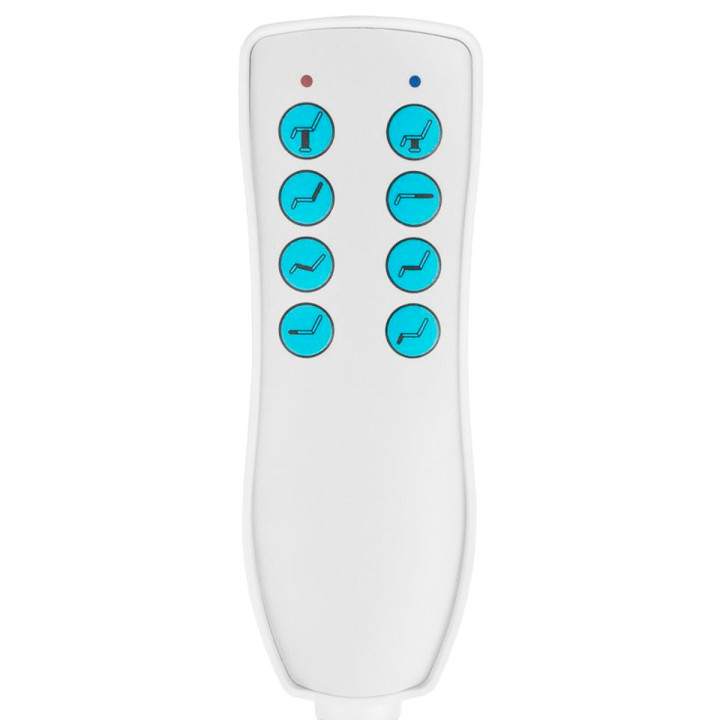 Fotel kosmetyczny elektryczny obrotowy Azzurro 869A 4 silniki szary