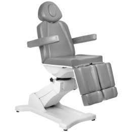 Fotel kosmetyczny do pedicure elektryczny obrotowy Azzurro 869AS 5 silników szary