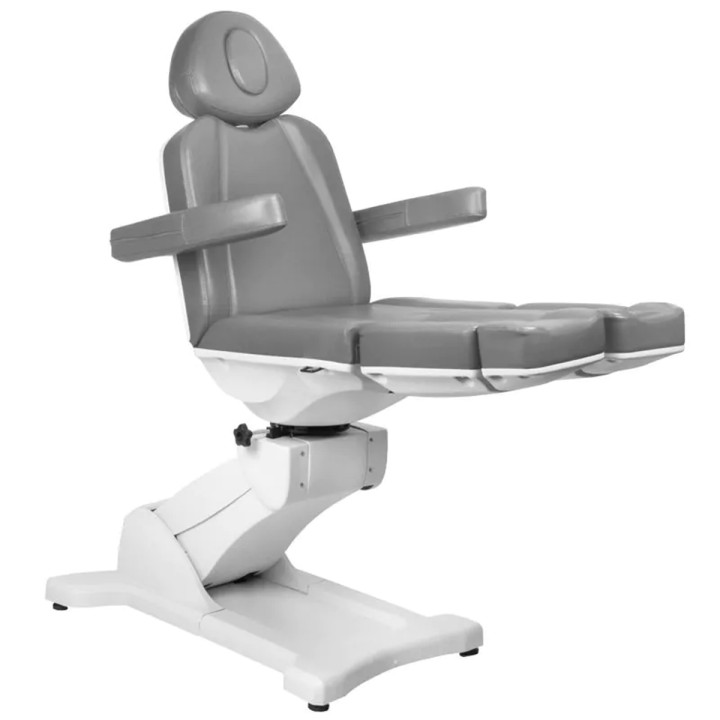 Fotel kosmetyczny do pedicure elektryczny obrotowy Azzurro 869AS 5 silników szary
