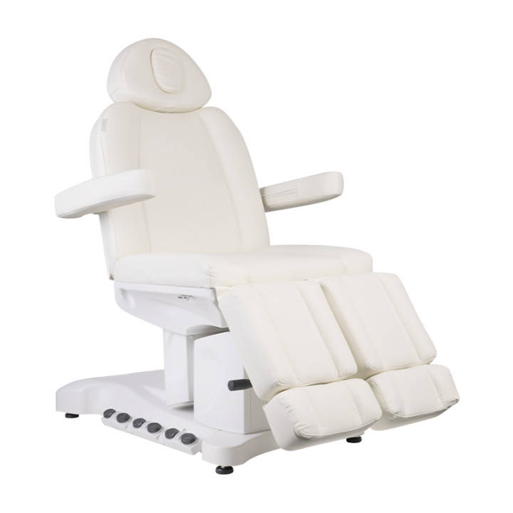 Fotel kosmetyczny do pedicure elektryczny Azzurro 708BS Exclusive Pro 3 silniki z podgrzewaniem biały