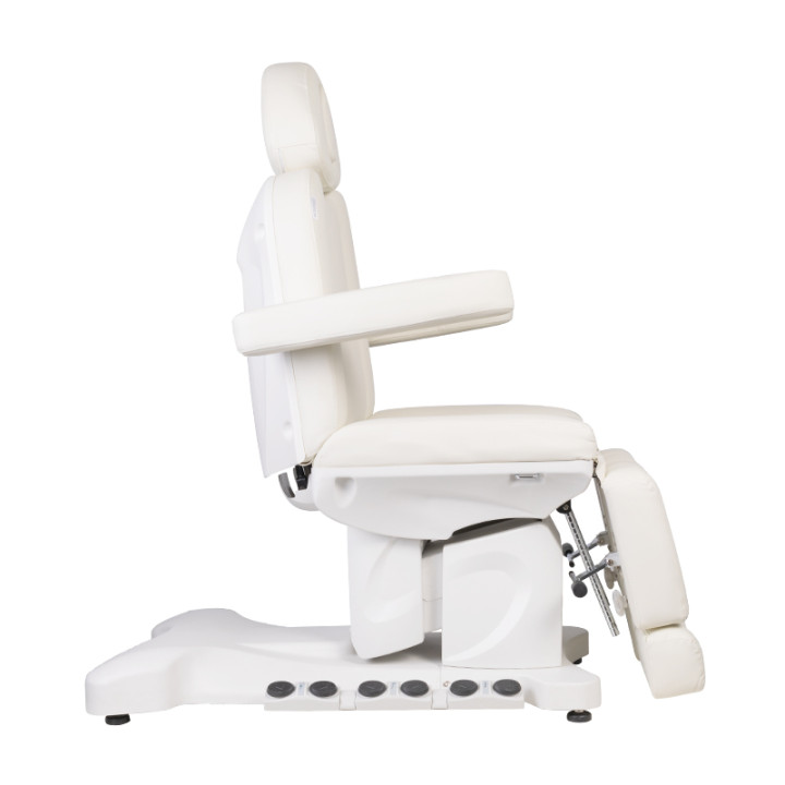 Fotel kosmetyczny do pedicure elektryczny Azzurro 708BS Exclusive Pro 3 silniki z podgrzewaniem biały