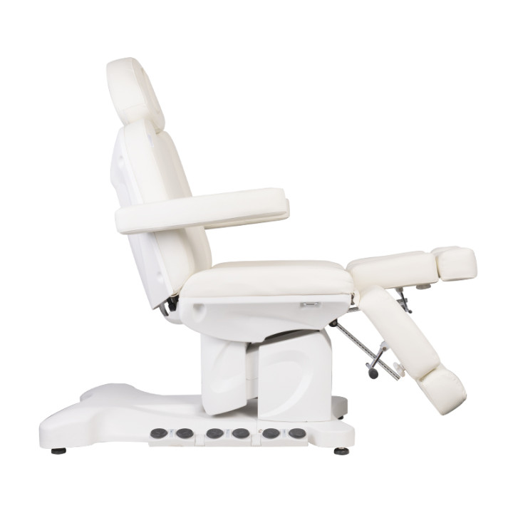 Fotel kosmetyczny do pedicure elektryczny Azzurro 708BS Exclusive Pro 3 silniki z podgrzewaniem biały