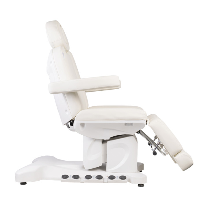 Fotel kosmetyczny do pedicure elektryczny Azzurro 708BS Exclusive Pro 3 silniki z podgrzewaniem biały