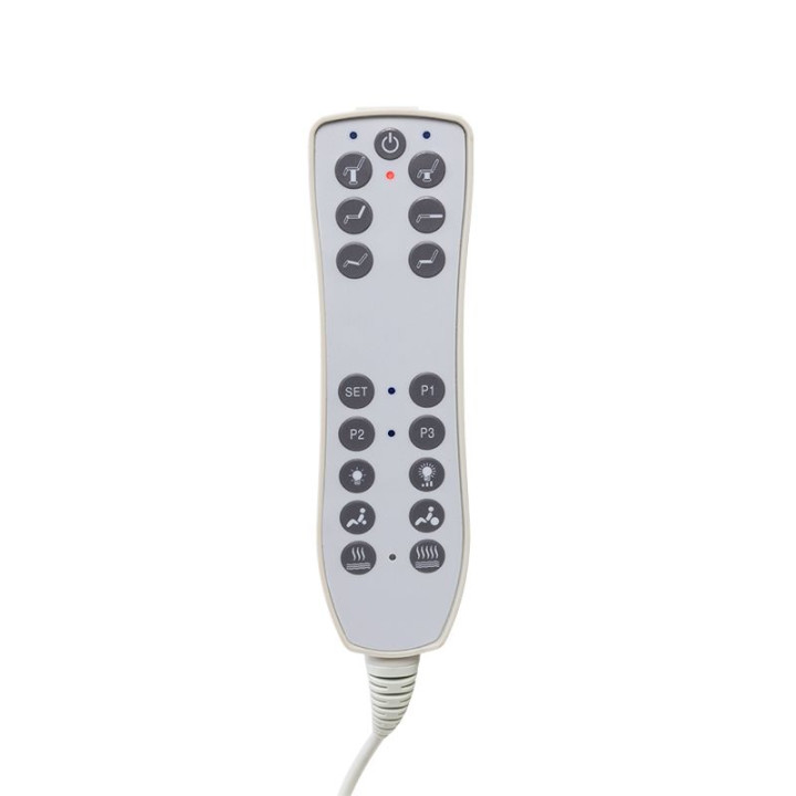 Fotel kosmetyczny do pedicure elektryczny Azzurro 708BS Exclusive Pro 3 silniki z podgrzewaniem biały