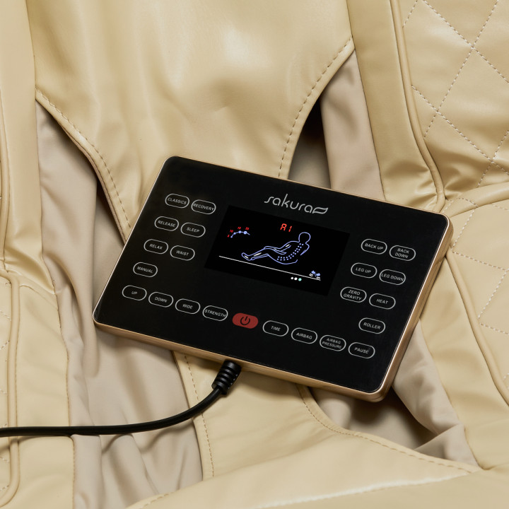 Fotel masujący Sakura Comfort Plus 806 beżowy