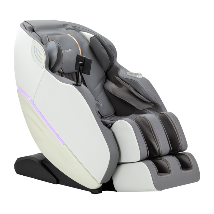 Fotel masujący Sakura Maximus 809 3D biało szary
