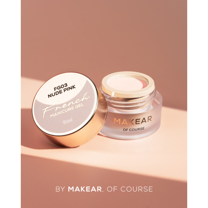 MAKEAR FG03 French Manicure Gel - Nude Pink 5ml