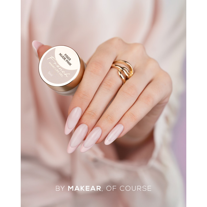 MAKEAR FG03 French Manicure Gel - Nude Pink 5ml