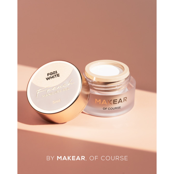 MAKEAR FG01 French Manicure Gel - White 5ml