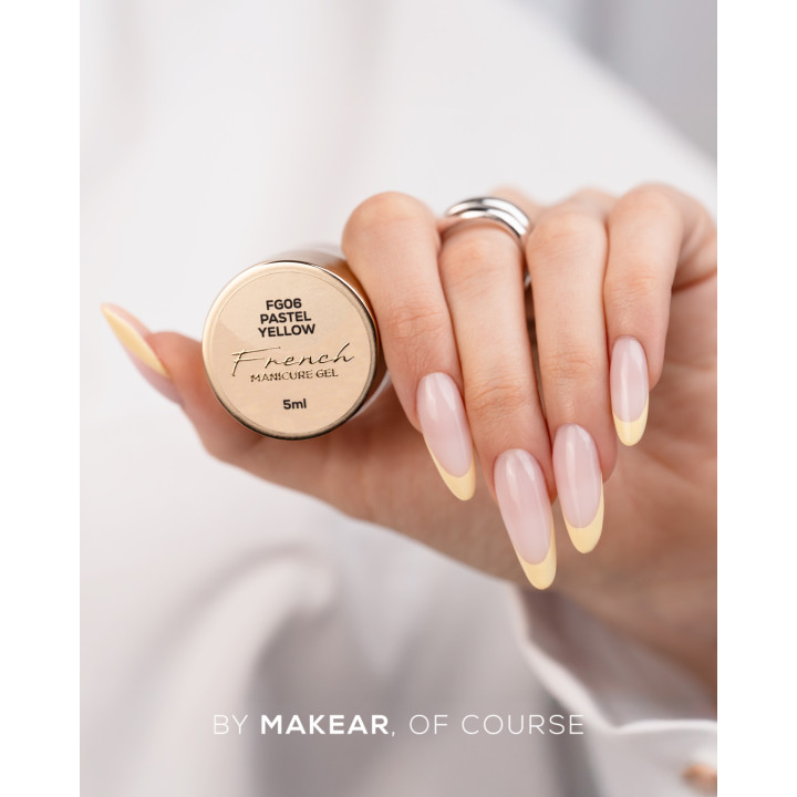 MAKEAR FG06 French Manicure Gel - Pastel Yellow 5ml