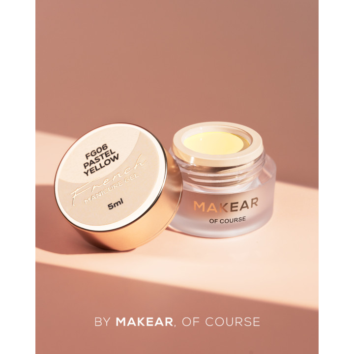 MAKEAR FG06 French Manicure Gel - Pastel Yellow 5ml