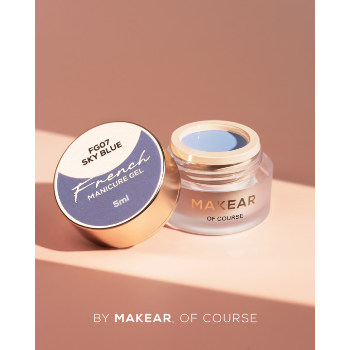 MAKEAR FG07 French Manicure Gel - Skay Blue 5ml