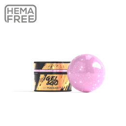 MAKEAR 15 ML ŻEL BUDUJĄCY GLITTER LILA ROSE GG24