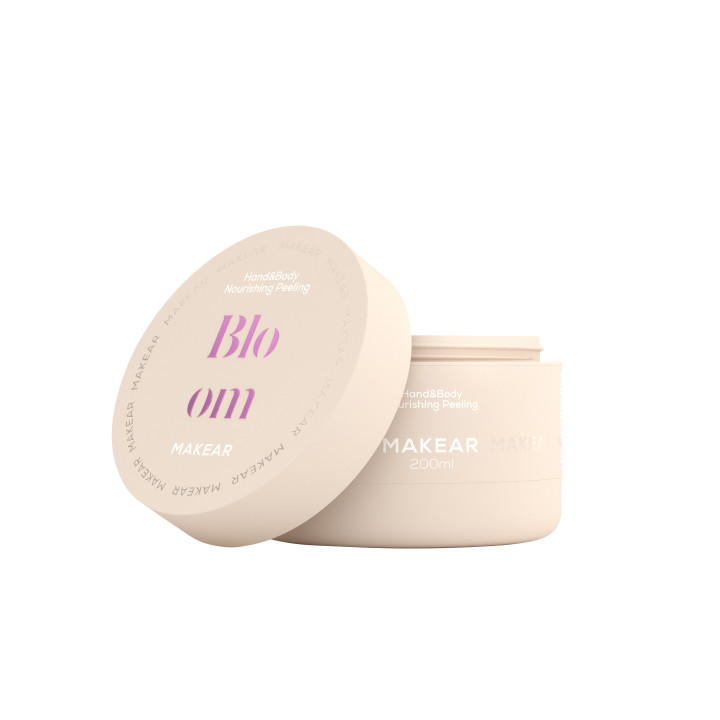 MAKEAR 200ml Odżywczy Peeling do Dłoni i Ciała Bloom