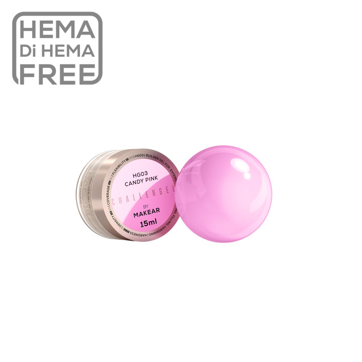 Makear Challengel HG03 CANDY PINK - żel budujący 15ml