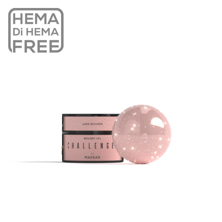 Makear Challengel Shimmer Nude HG16 - żel budujący 15ml
