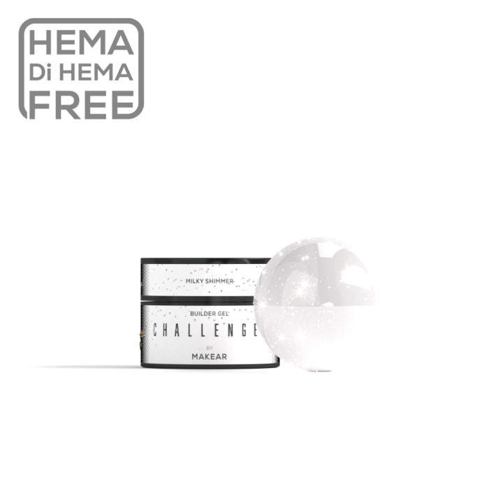 Makear Challengel Shimmer Milky HG11 - żel budujący 15ml