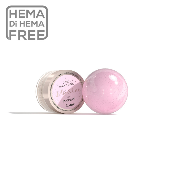 MAKEAR 15ml ŻEL GALARETKA JG10 SHINE PINK