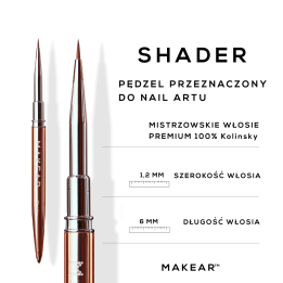MAKEAR PĘDZELEK DO ZDOBIEŃ 5MM "SHADER"