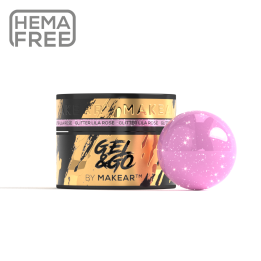MAKEAR 50 ML ŻEL BUDUJĄCY GLITTER LILA ROSE GG24
