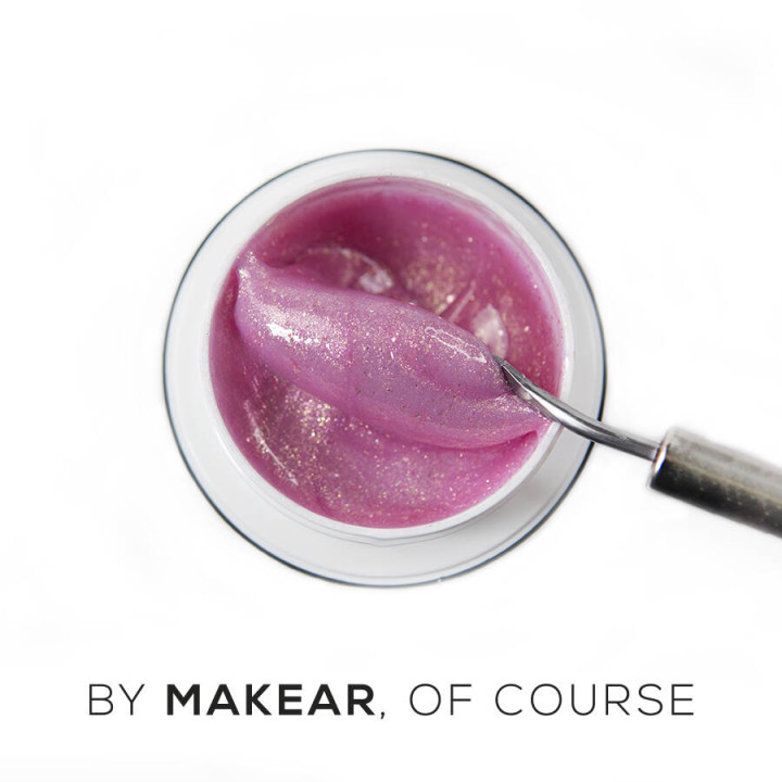 MAKEAR 50 ML ŻEL BUDUJĄCY GLITTER LILA ROSE GG24