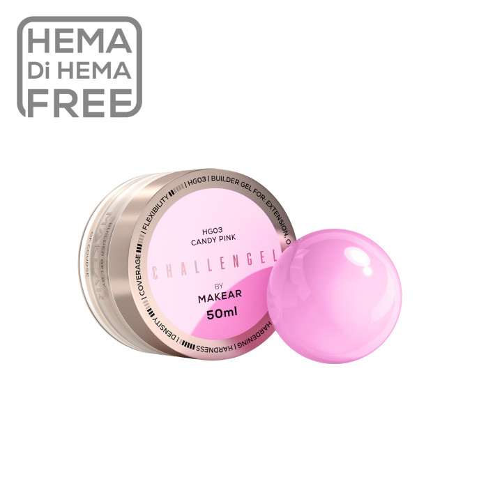 Makear Challengel HG03 CANDY PINK - żel budujący 50ml