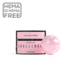 Makear Challengel Shimmer Dark Rose HG15 - żel budujący 50ml