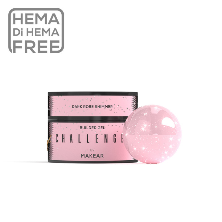 Makear Challengel Shimmer Dark Rose HG15 - żel budujący 50ml