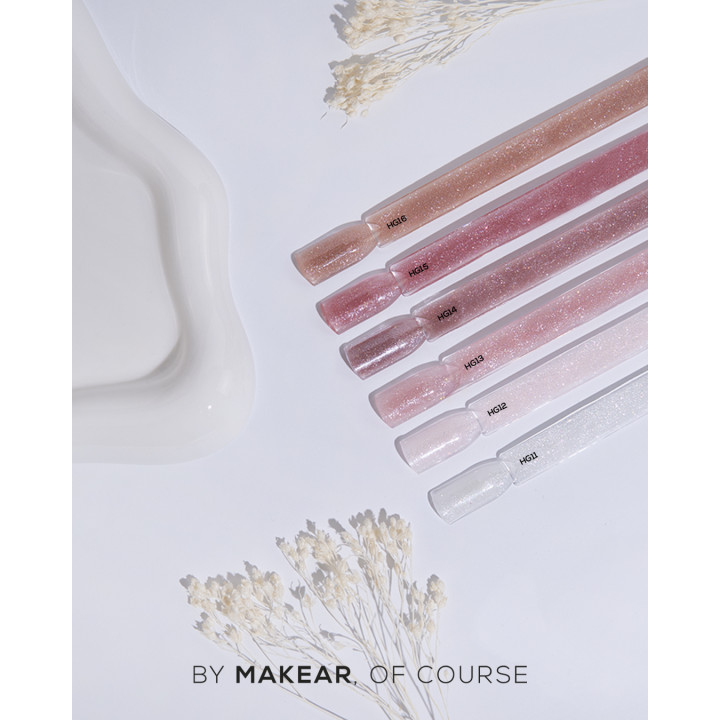 Makear Challengel Shimmer Dark Rose HG15 - żel budujący 50ml