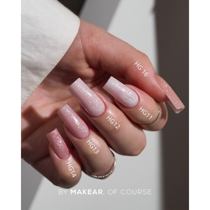Makear Challengel Shimmer Dark Rose HG15 - żel budujący 50ml