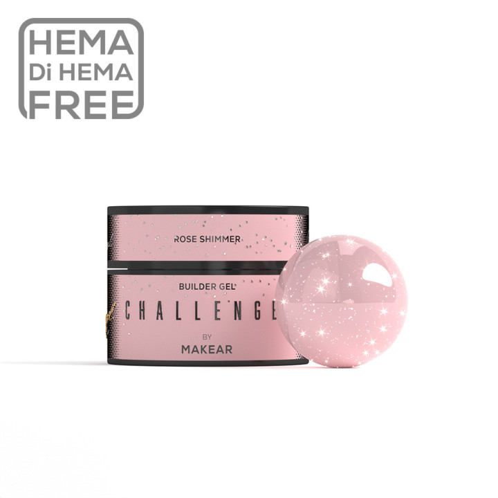Makear Challengel Shimmer Rose HG14 - żel budujący 50ml