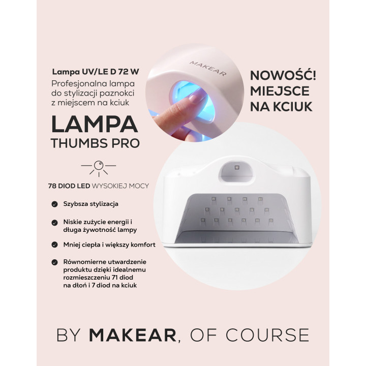 MAKEAR Lampa LED UV 72W