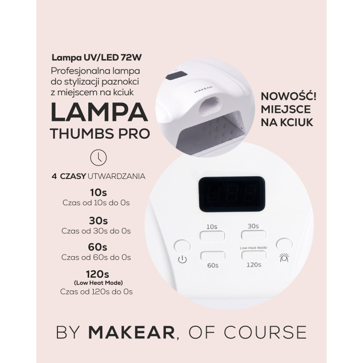 MAKEAR Lampa LED UV 72W