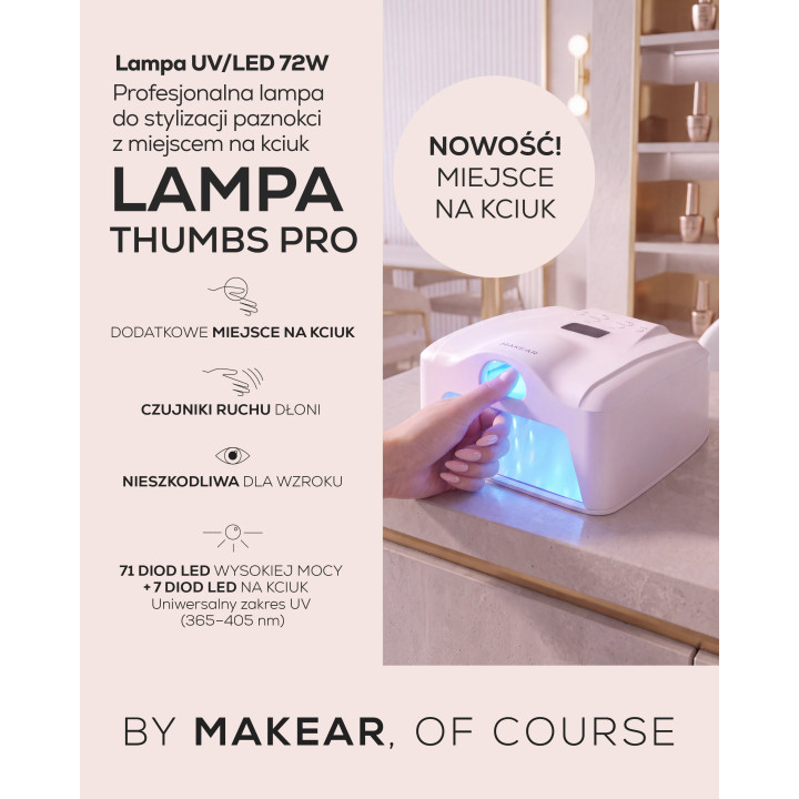 MAKEAR Lampa LED UV 72W