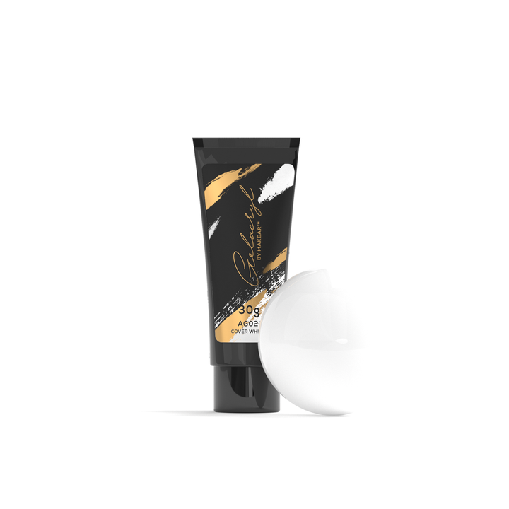 Makear Akrylożel do paznokci Cover White Gelacryl AG02 - 30g