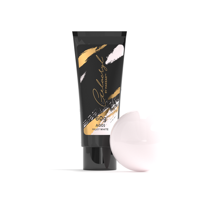 Makear Akrylożel do paznokci Milky white Gelacryl AG01 - 60g