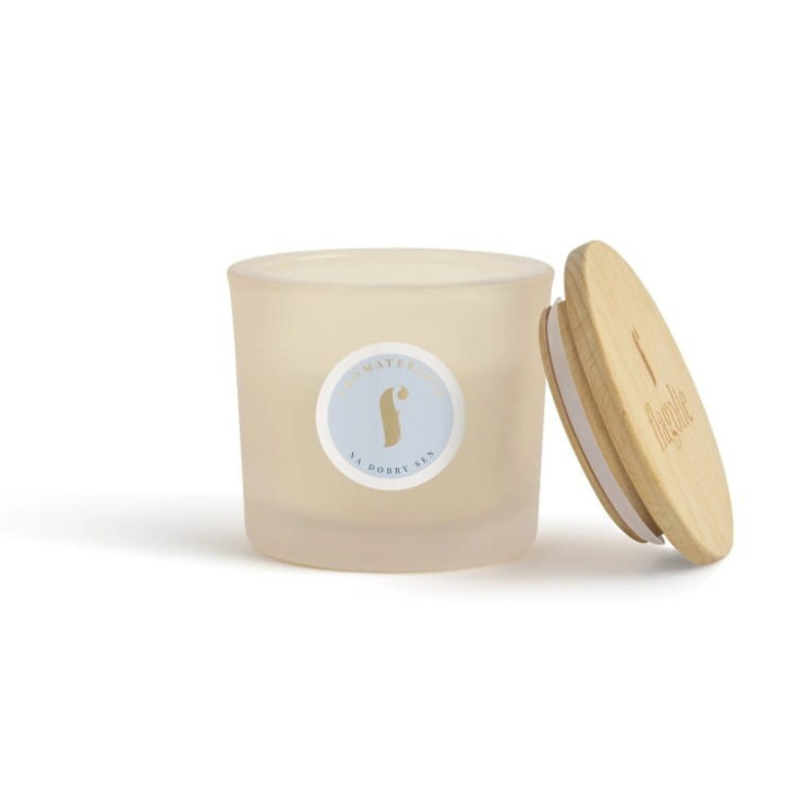 Duża Naturalna świeca sojowa do aromaterapii NA DOBRY SEN 170g