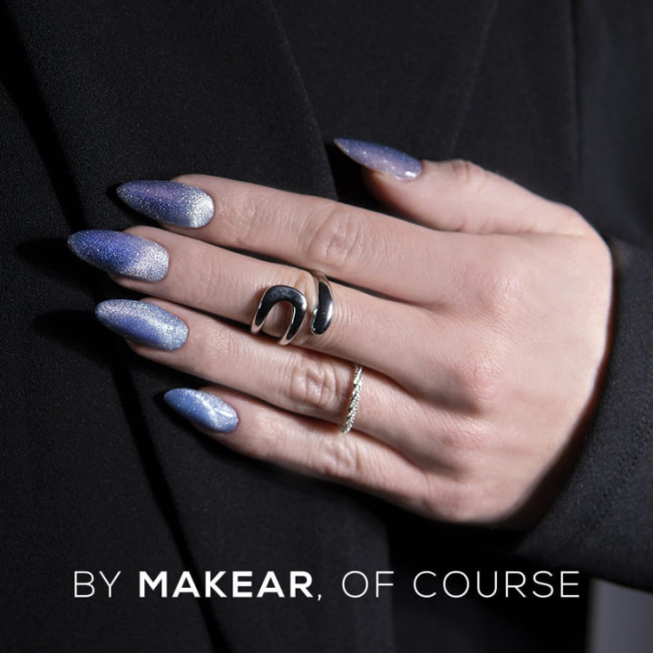 Makear MCL04 Furry Blue Lakier Hybrydowy CatEye 8ml