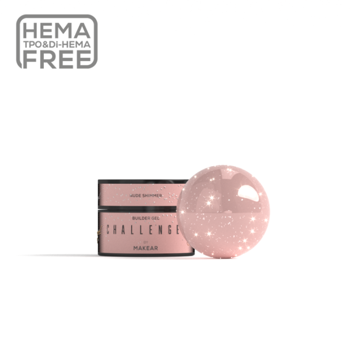 Makear Challengel Shimmer Nude HG16 - żel budujący 15ml