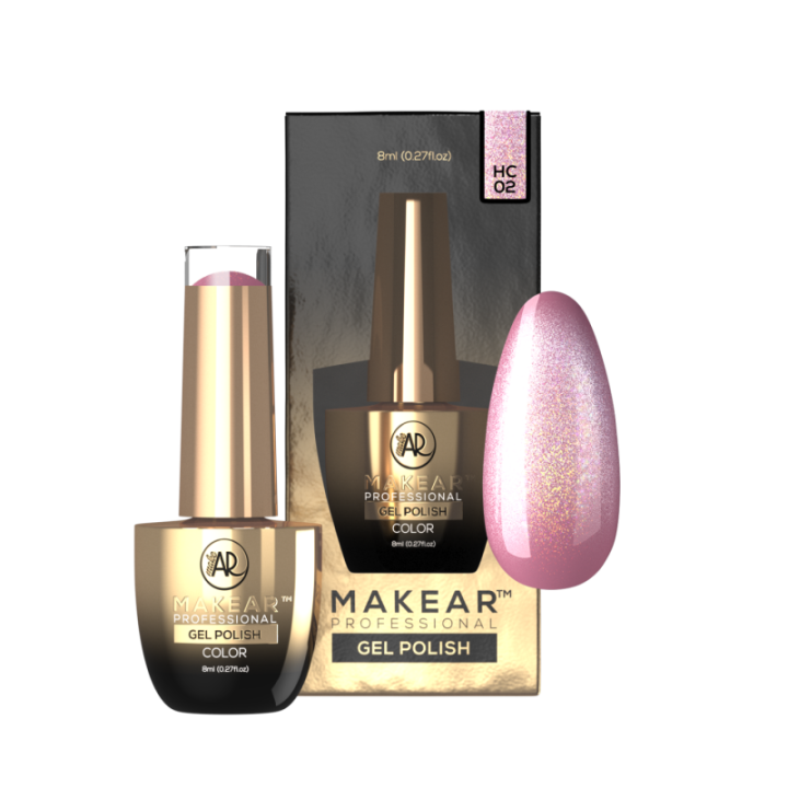Makear Lakier Hybrydowy HC02 Holo Cat Eye 8ml