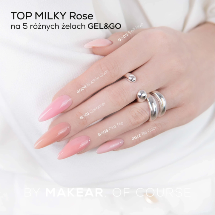 Makear Top No Wipe Milky Rose 8 ml