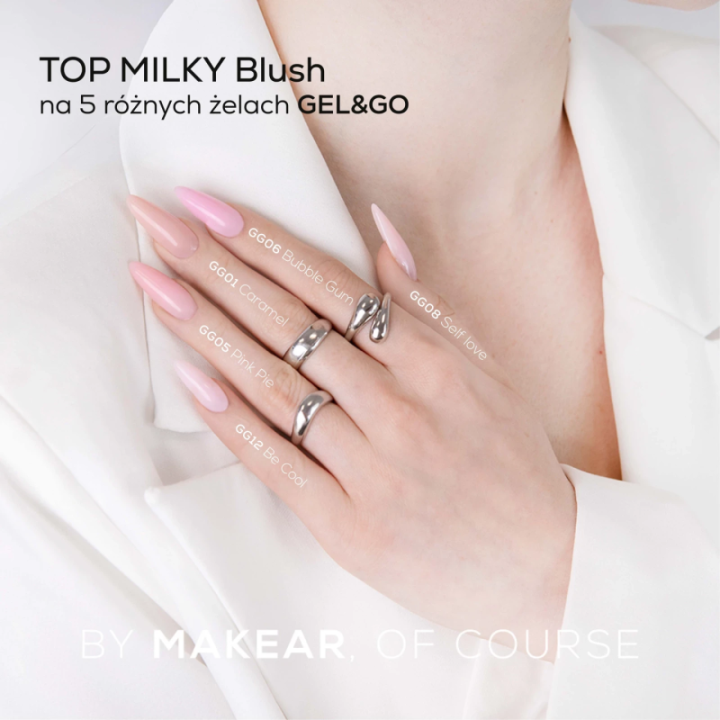Makear Top No Wipe Milky Blush 8 ml