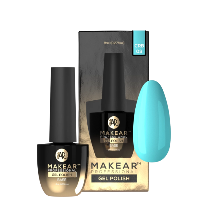Makear Baza Rubber CRB03 Turquoise 8ml