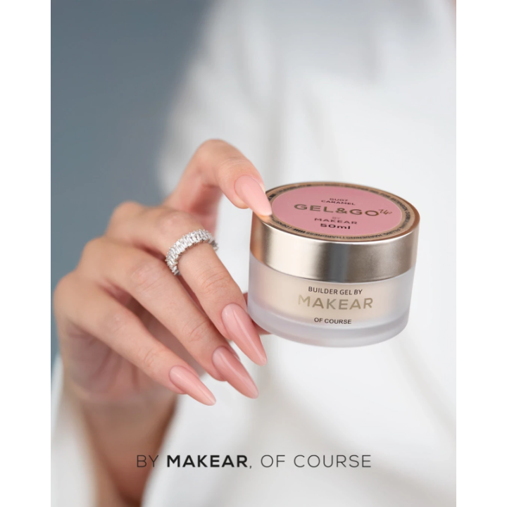 Makear żel budujący 50 ml - Gel&Go Up Caramel GU07
