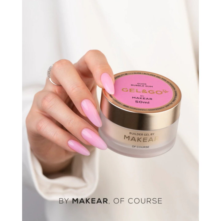 Makear żel budujący 50 ml - Gel&Go Up Bubble Gum GU05