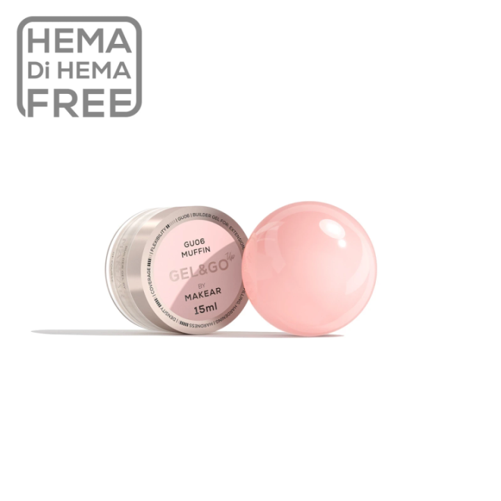 Makear żel budujący 15 ml - Gel&Go Up Muffin GU06