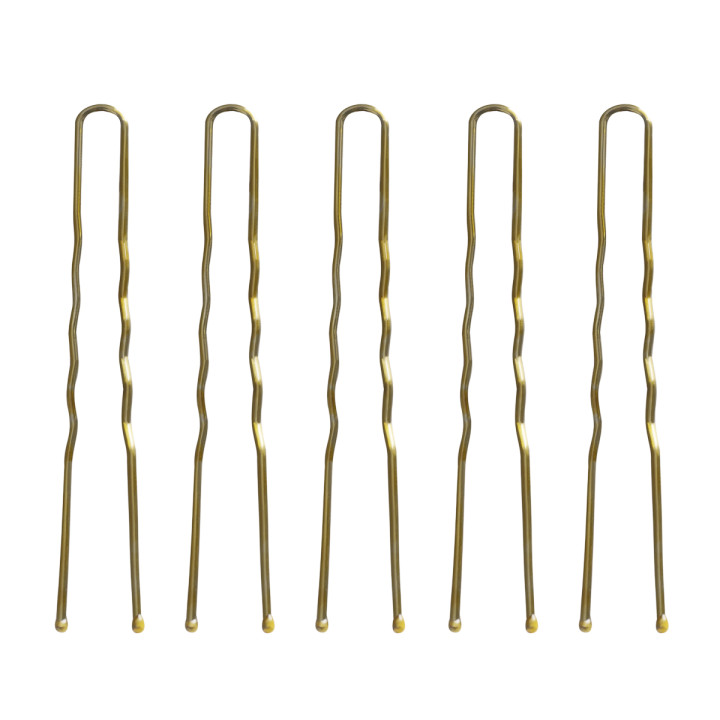 Kokówki fryzjerskie do włosów E-57 120 szt. 5,6 cm złote