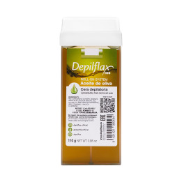 Wosk do depilacji Depilflax 100 oliwkowy rolka 110 g